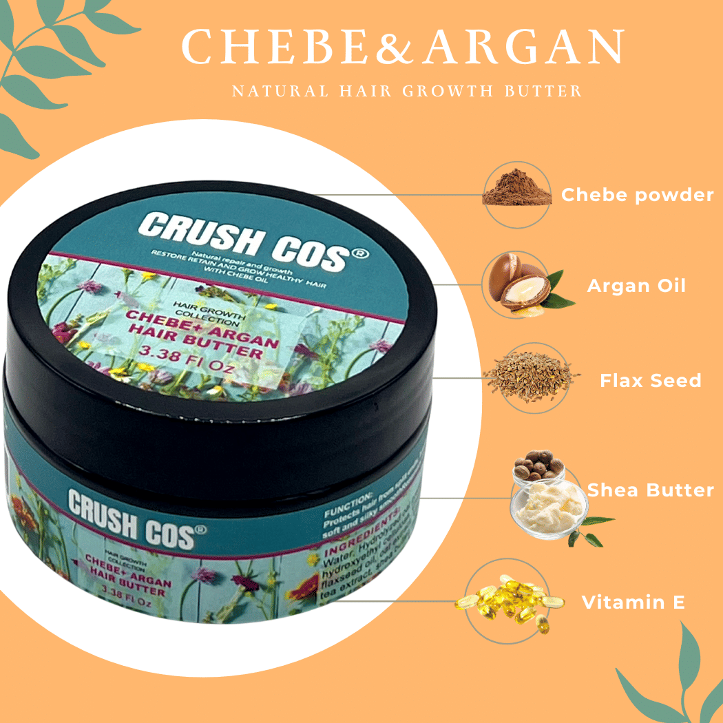 Chebe+ Argan Hair Butter for Hair Growth_Travel Size, 100g